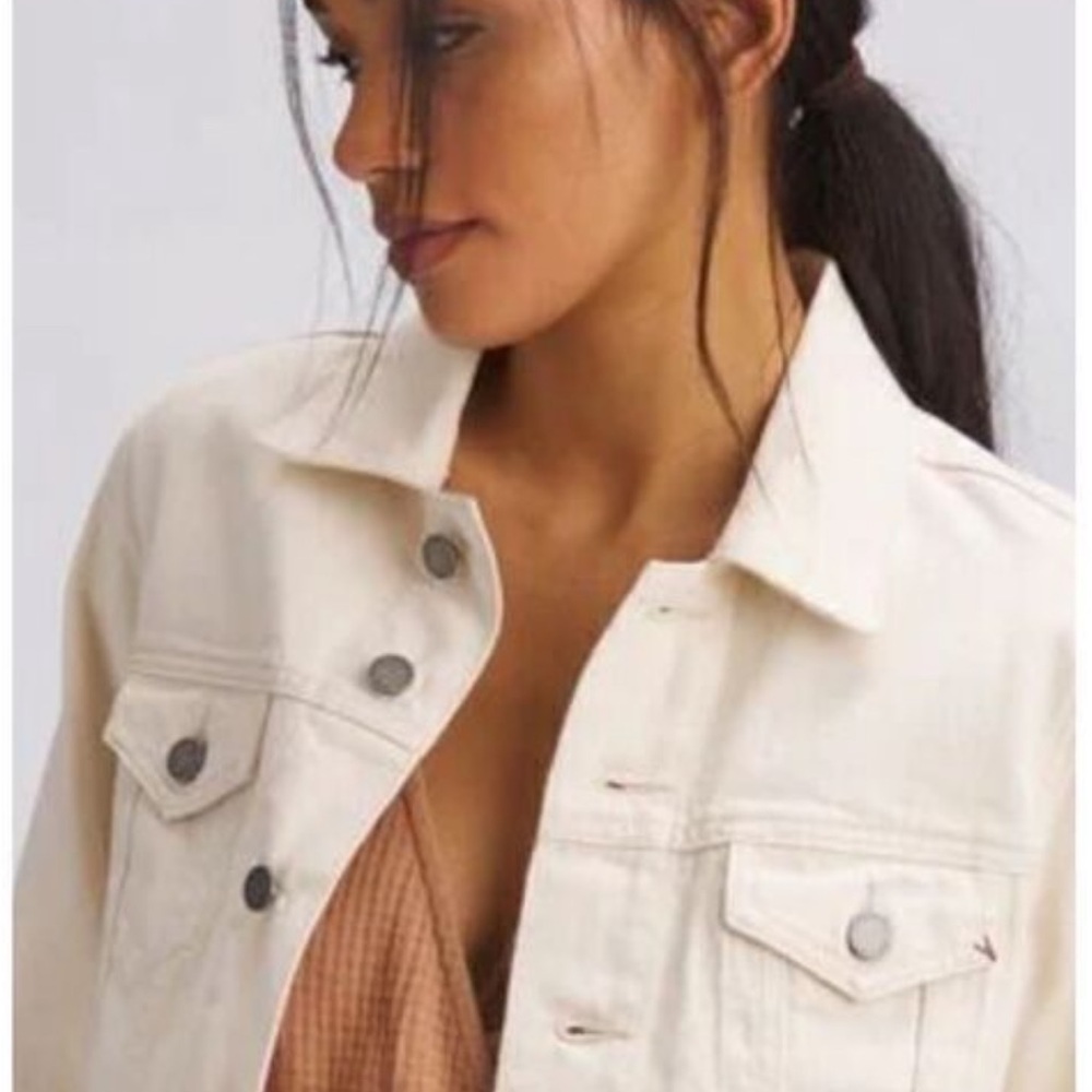 Tecovas Like New!! Cream Women's Denim Jacket - Classic!
